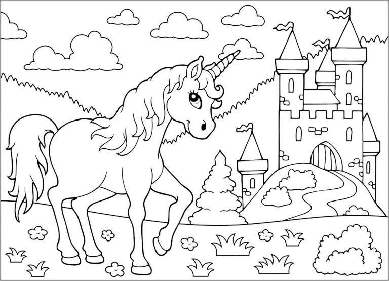 licorne mewarnai unicorns licornes menggemaskan imut einhorn enfant kreasi malvorlagen ailes castil worksheet bubakids coloringbay sikecil dessins