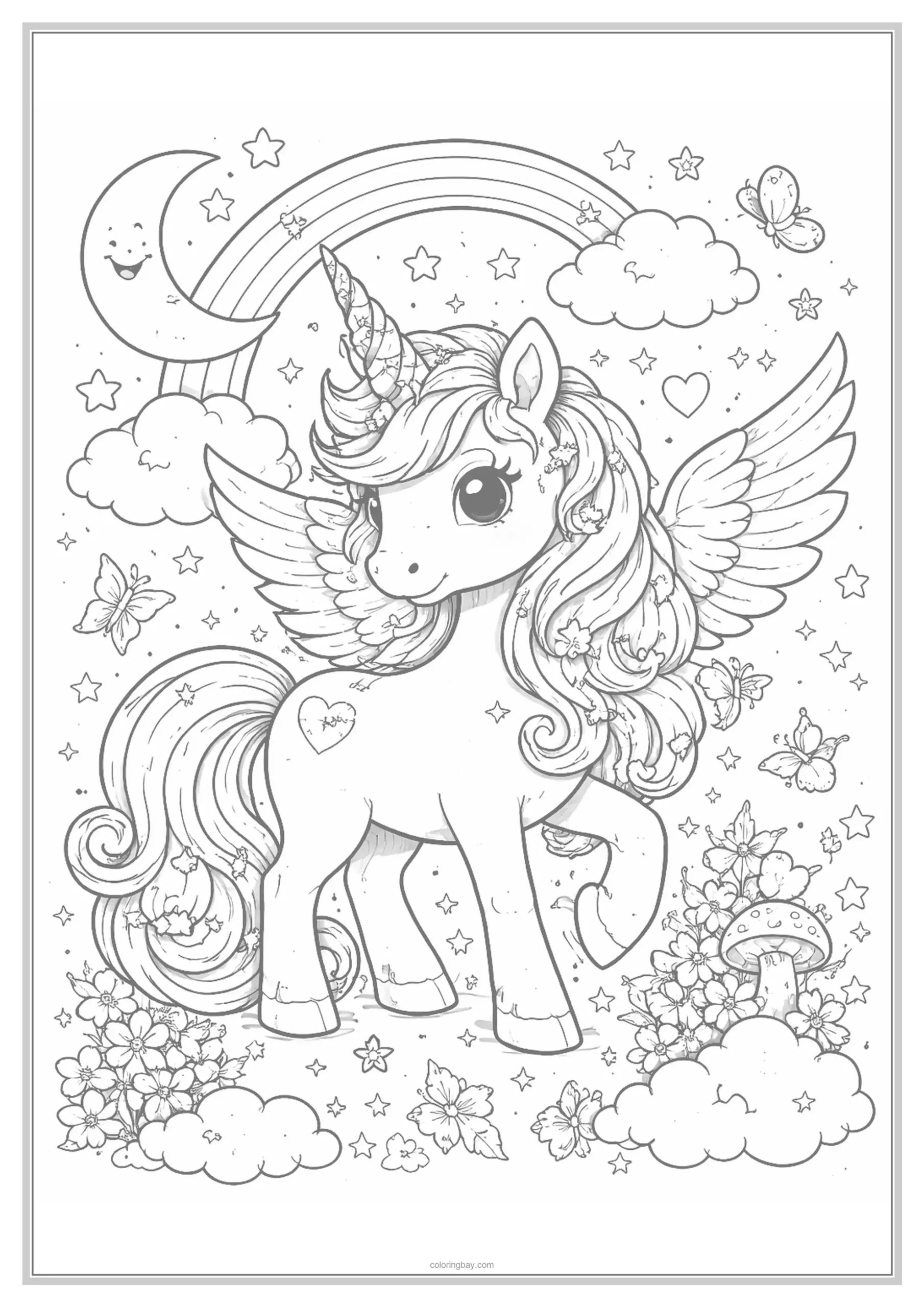 unicorn coloring pages for kids unicorn coloring pages for kids