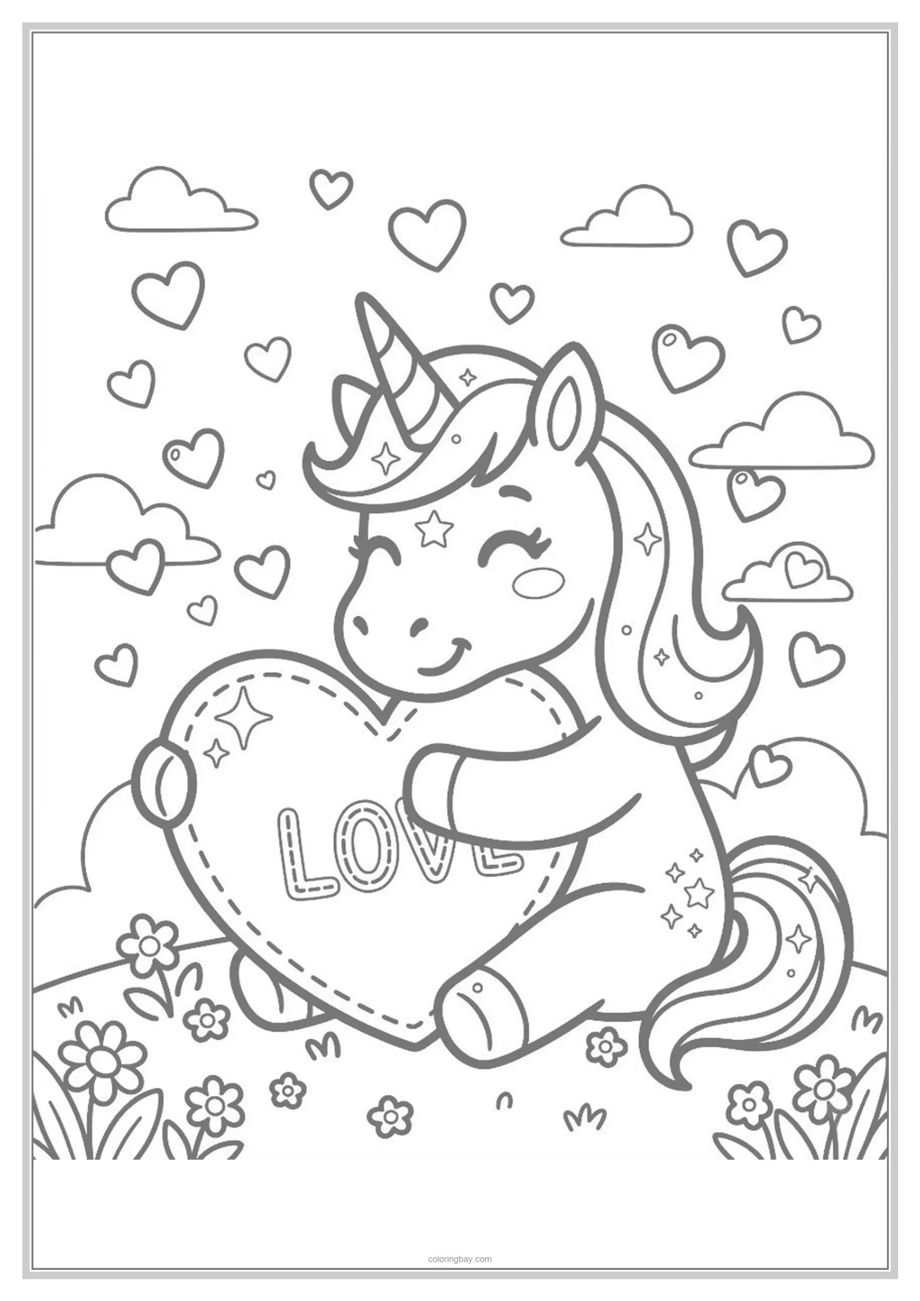 unicorn coloring pages free unicorn coloring pages free