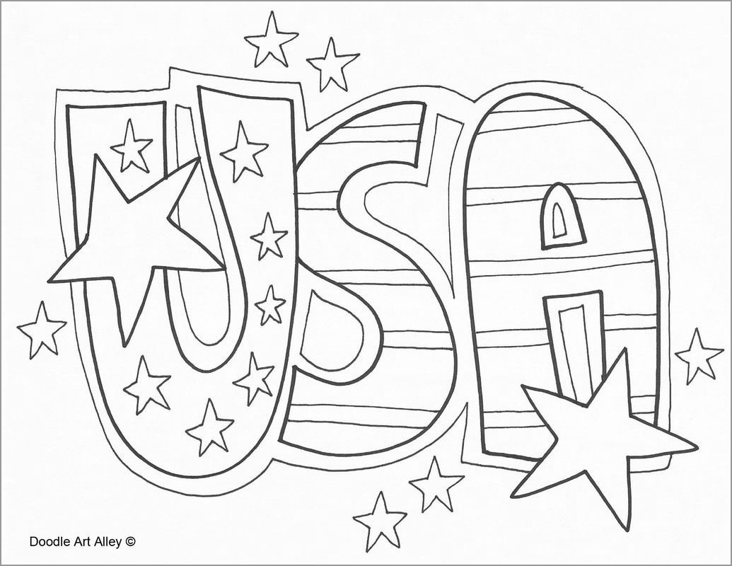 Usa Independence Day Coloring Pages