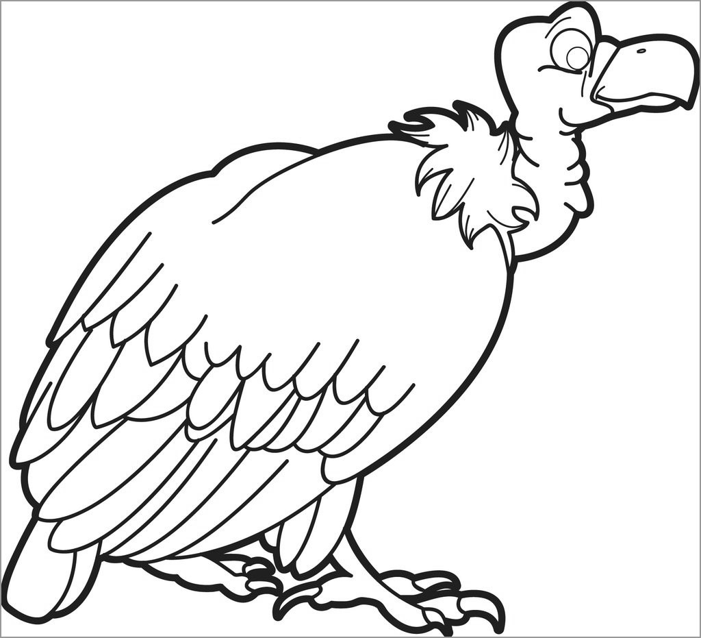 Vulture Coloring Page to Print