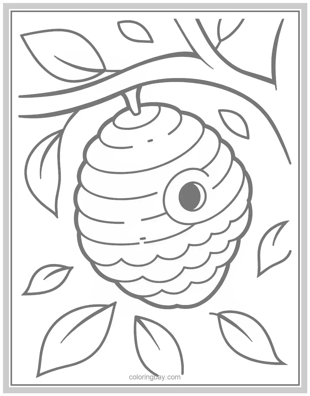 wasp nest coloring page