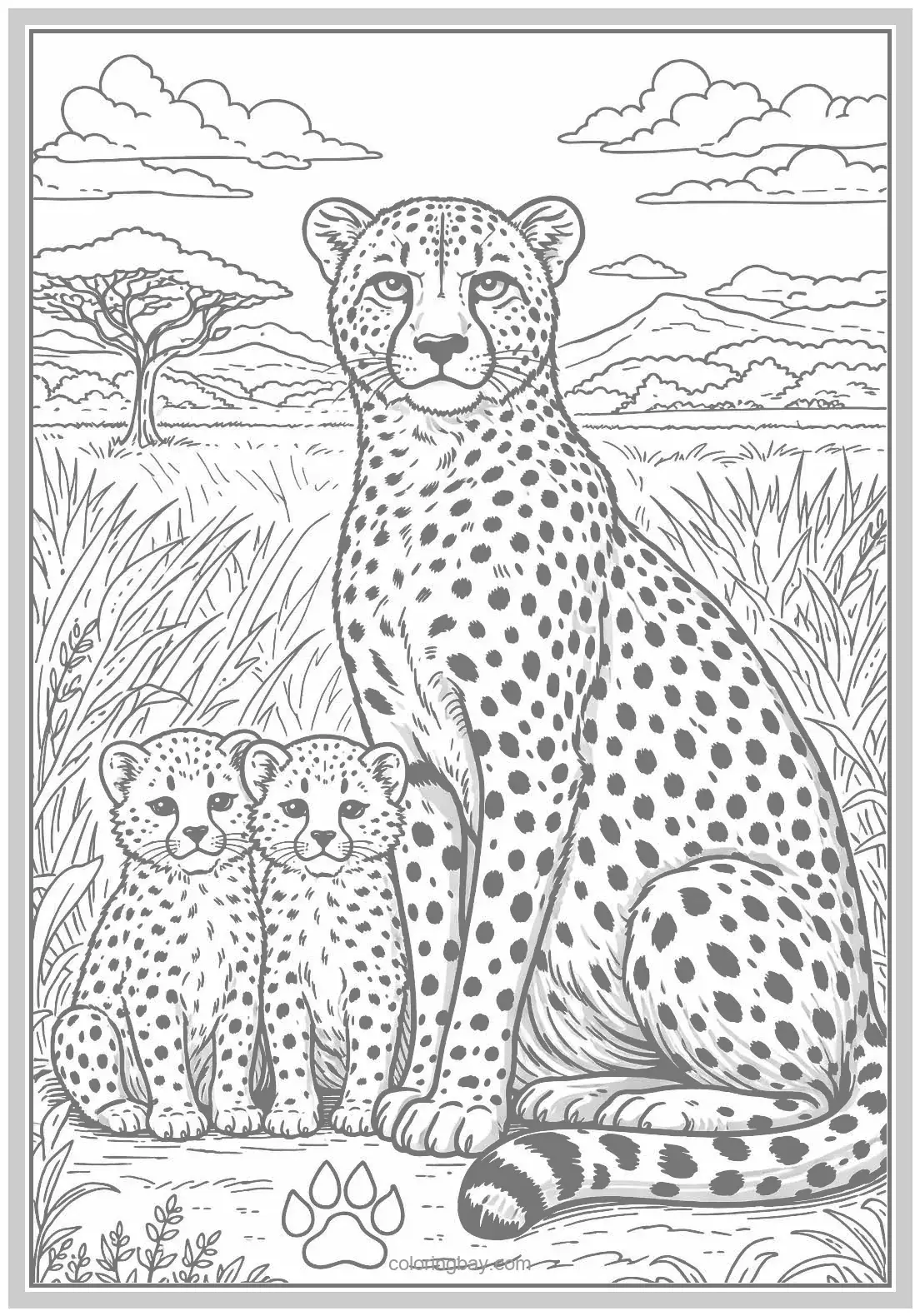wildcat and kids coloring page wildcat and kids coloring page