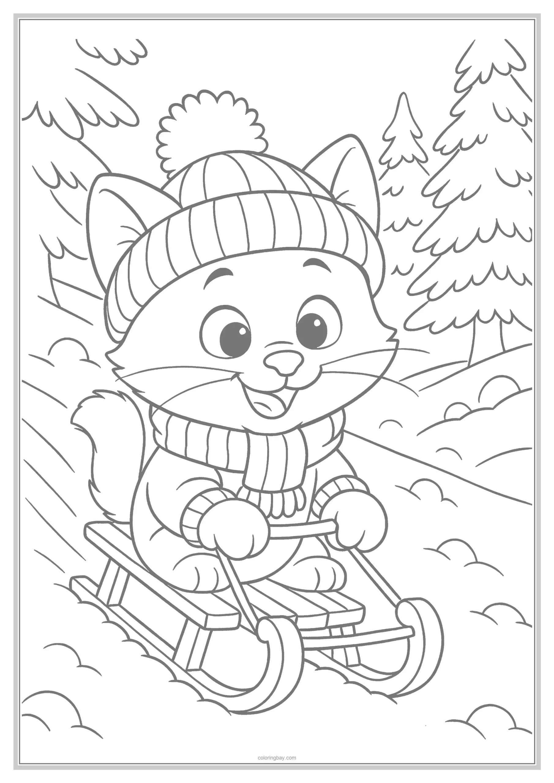 winter animals coloring pages for preschool_2 winter animals coloring pages for preschool_2