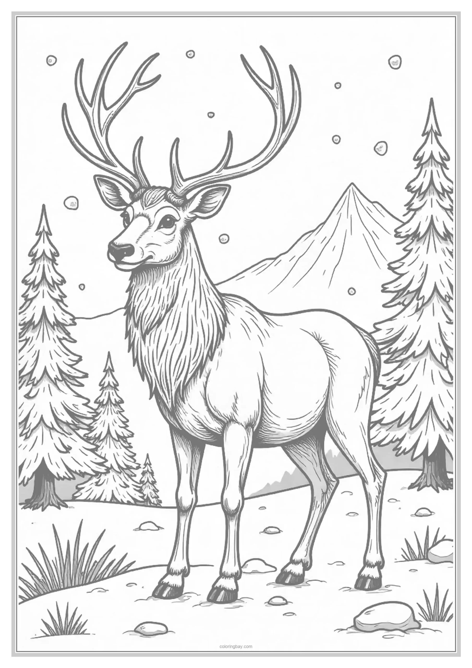 winter forest animals coloring pages winter forest animals coloring pages