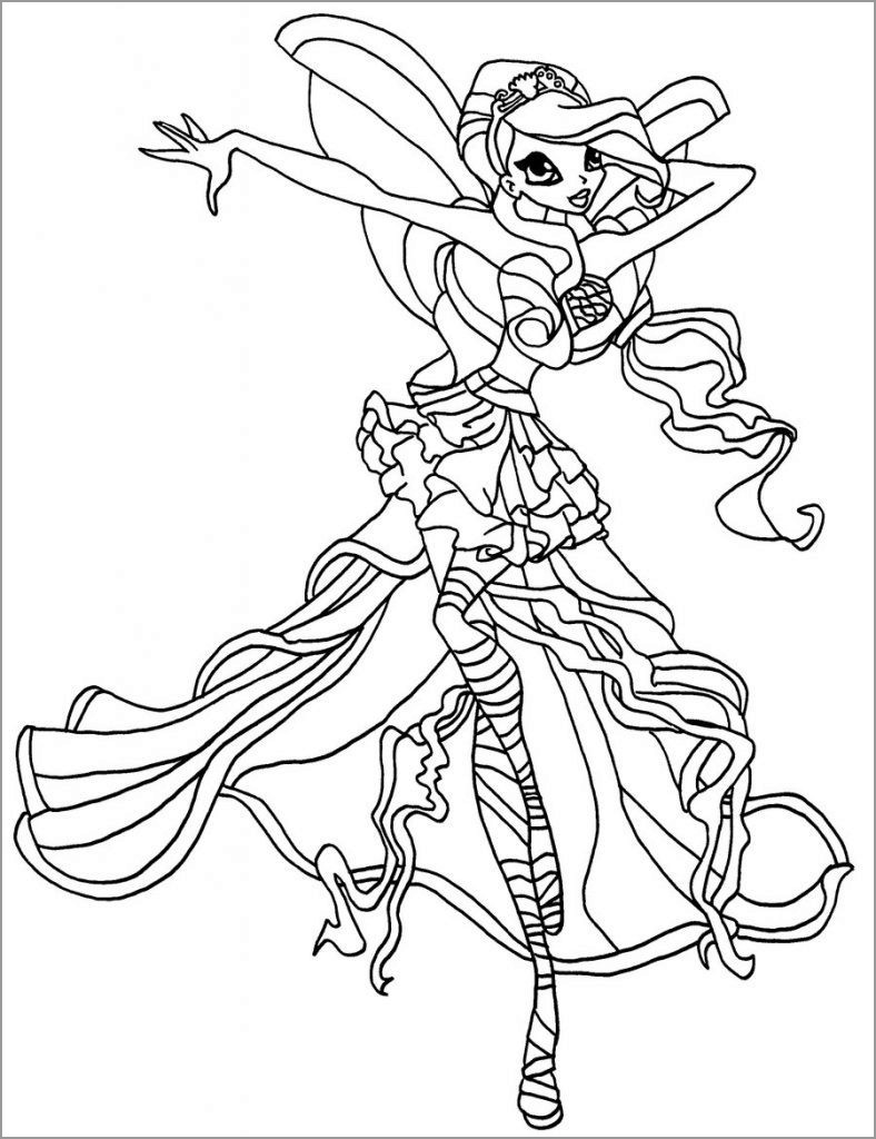 Winx Coloring Pages Free
