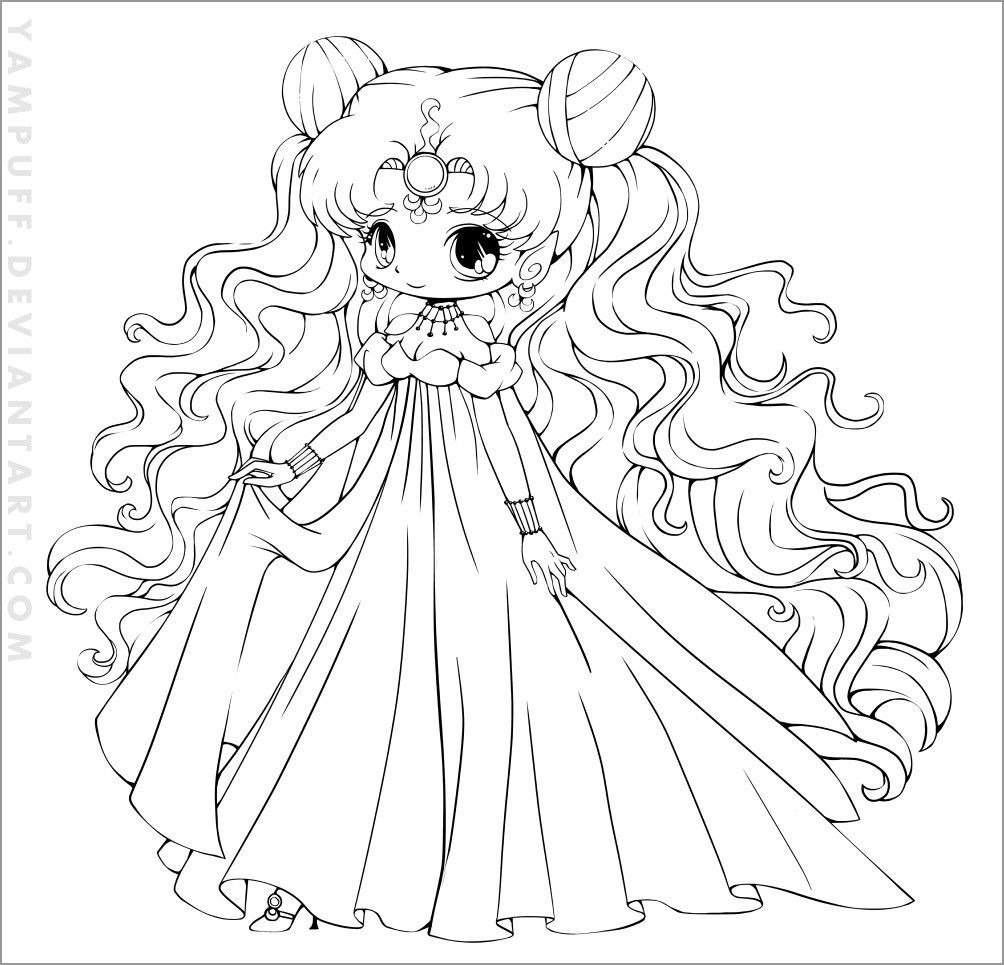 Yampuff Chibi Coloring Pages