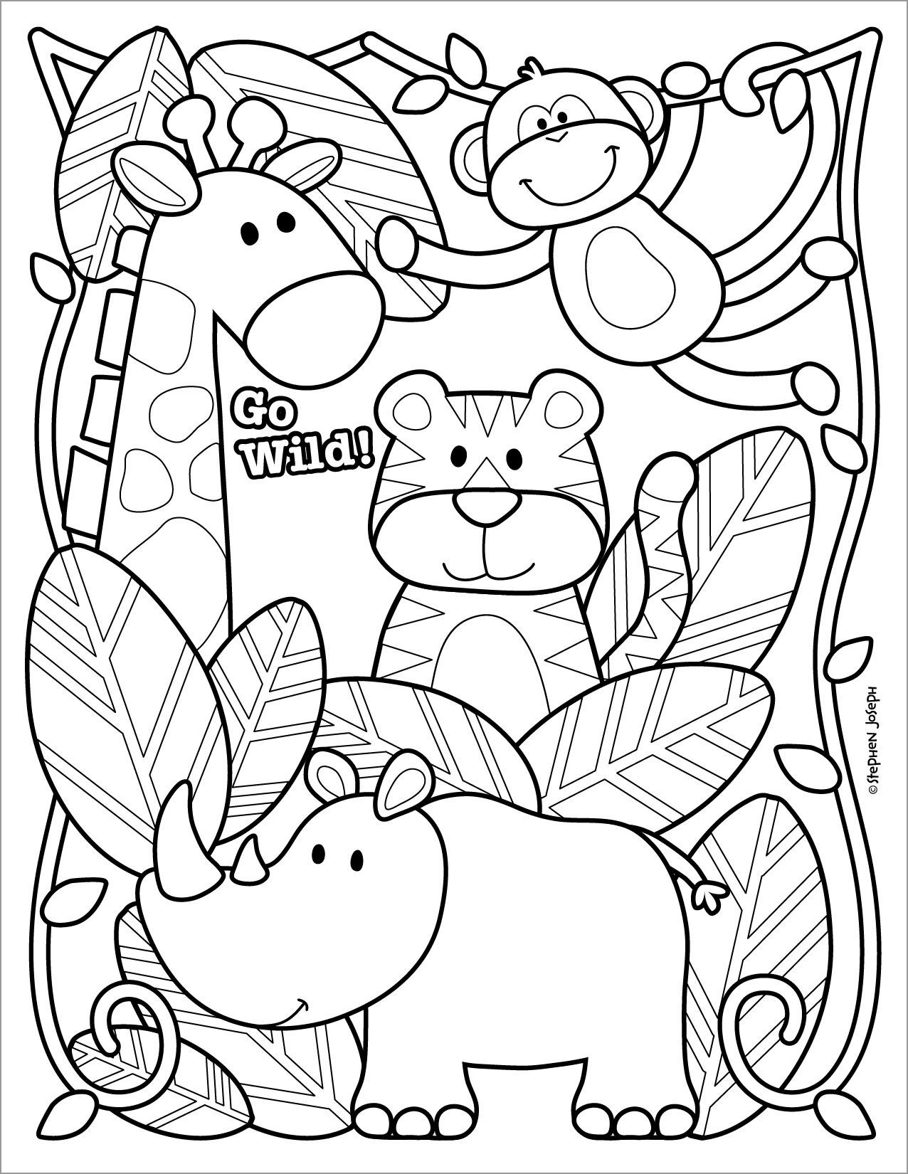 Zoo Coloring Pages Printable Printable World Holiday